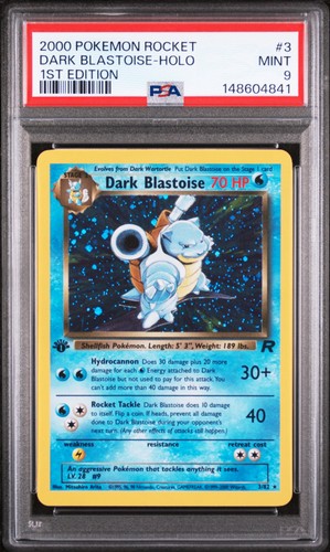 Pokemon Dark Blastoise Holo Team Rocket 3 1st Edition PSA 9 Mint