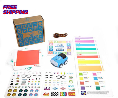 Indi At Home Learning Kit Screenless Coding Robot for Kids 4+ Build Mazes NEW