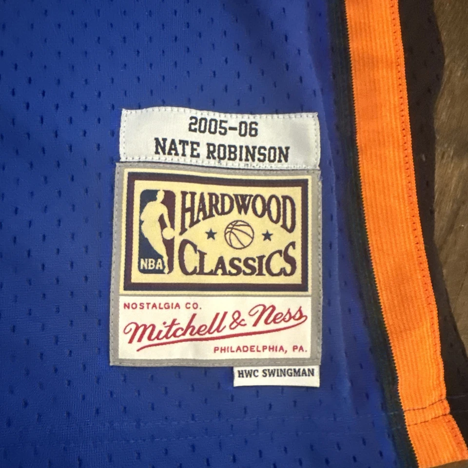 Camiseta de los New York Knicks Nate Robinson 5XLB Mitchell & Ness azul nueva con etiquetas para hombre Foto 3 de 4