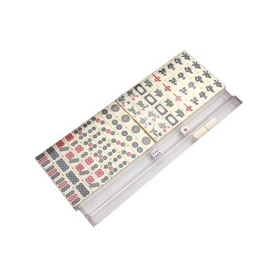 Mini Mahjong Set, Fliesenspiel mit Tragetasche, Langlebiges Tischspiel,