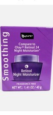 B Pure Smoothing Retinol Night Moisturizer Fragrance Free Facial Cream 1.41 oz