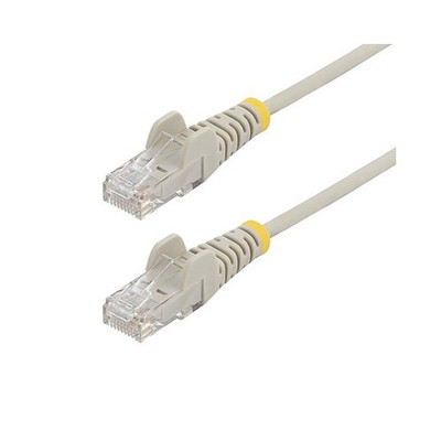 Startech N6PAT25GRS SLIM CAT6 CABLE GRAY LSZH SLIM SNAGLESS RJ45 UTP PATCH CABLE