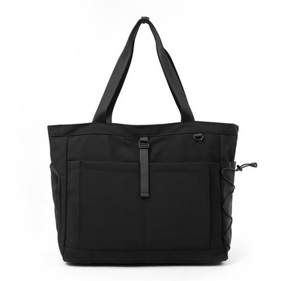 Tote Bag mit Außentasche bequem Tragetasche leicht für Reisen, Fitnessstudio