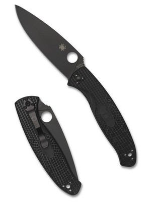 Spyderco Resilience Lightweight Knife C142PBBK Black Plain Edge Blade Black FRN