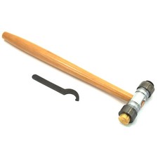 Hammer with Detachable Face, Brass and Fibre, 4 Ounces