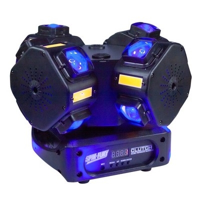 SPIN-FURY 200W RGBW LED DMX Motion Strobe Laser DJ Stage Light Fixture