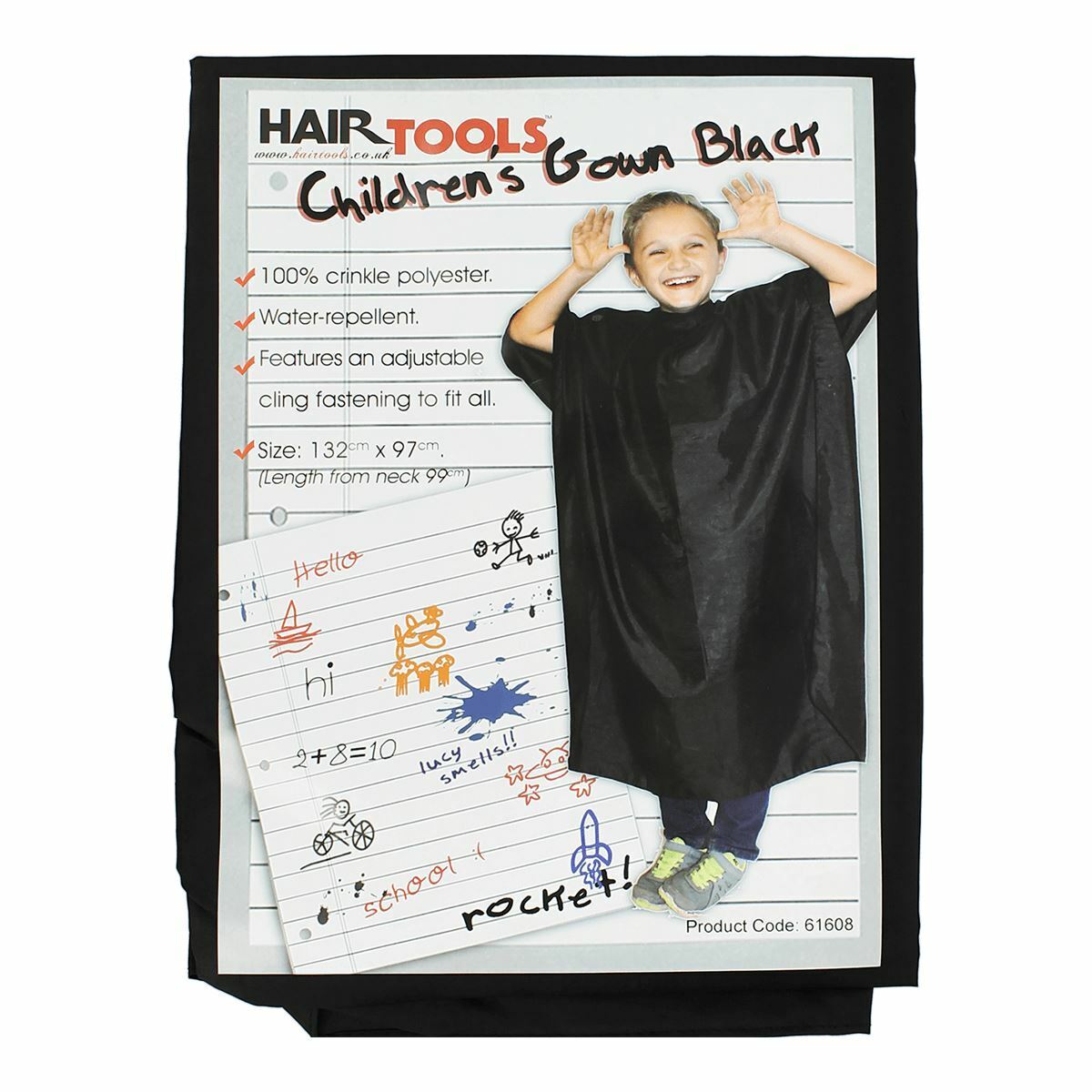 Hairtools Children's Gown Black
