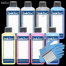 8X 1L InkTec® Refill Ink For Canon ImagePROGRAF PRO2000S PRO4000S PRO6000S