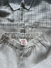 Handsewn 24mos linen set is irreversible- Jacqui Wou original