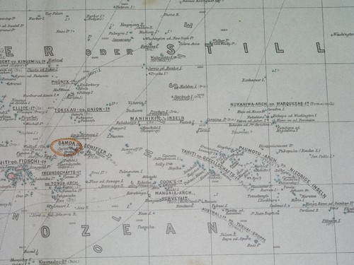 1898 nice ORIGINAL MAP AUSTRALIA OCEANIA NEW ZEALAND GUAM HAWAII SANDWICH PAPUA - Picture 6 of 9