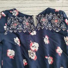 Abercrombie and Fitch Women's Long Sleeve Navy Blue Floral Romper Size XS — photo 3