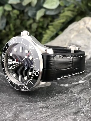 Leather Strap For Omega Seamaster Speedmaster Aqua Terra AT150