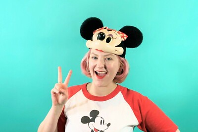 Vintage 1990s Disney Minnie Mouse Ears Face Baseball Hat | eBay