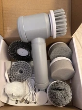 Electric Spin Scrubber Cordless Cleaning Brush with 7 Replaceable Brush Heads