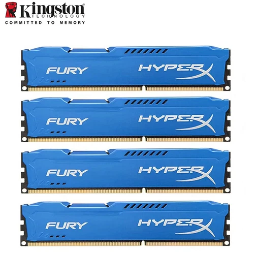 32GB (4 x 8GB) DDR3 1600 (PC3 12800) Gaming Memory HX316C10F/8 for Desktop Blue