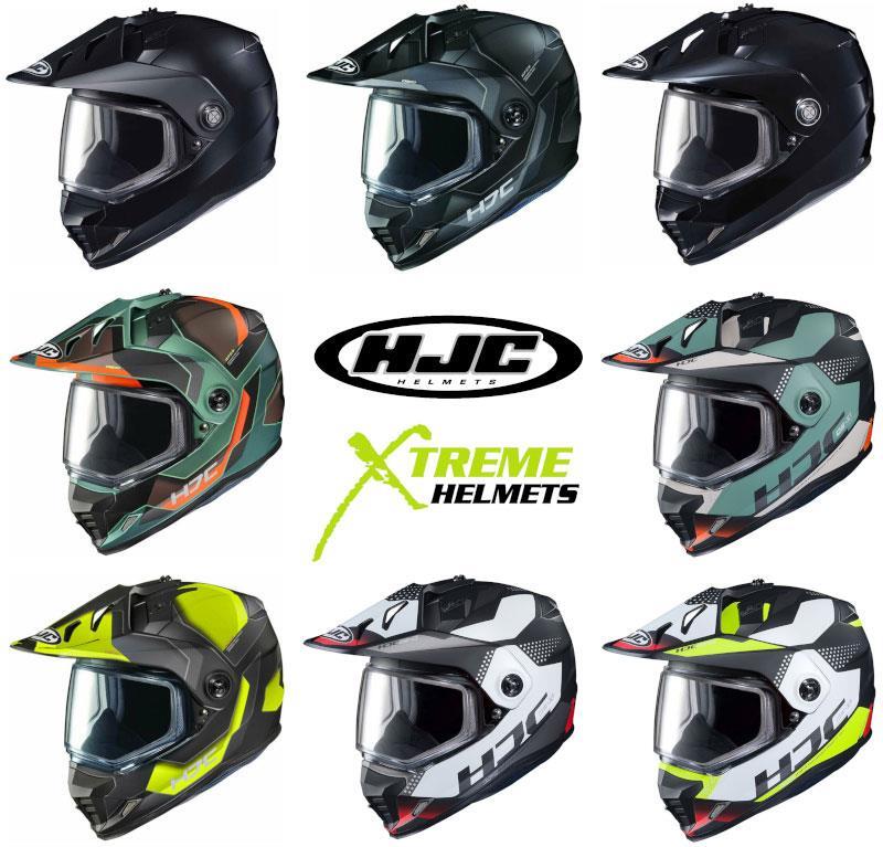 HJC DS-X1 Snow Helmet Dual Sport Snowmobile Full Face Pinlock Ready DOT  XS-2XL