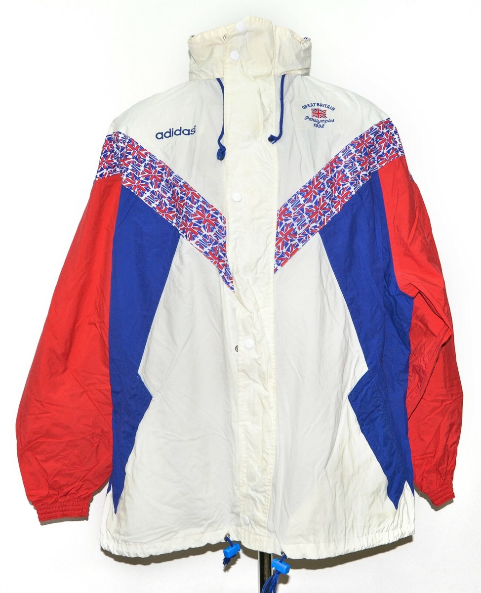 adidas GREAT BRITAIN ウォームアップジャケット GREAT BRITAIN PARALYMPIC 1992 TRAINING JACKET JERSEY ADIDAS SIZE L