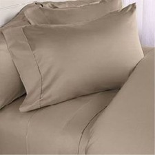 Sheet Set/Duvet/Fitted/Flat/Bed Skirt 20-Sizes 1000TC EgyptianCotton Beige Solid