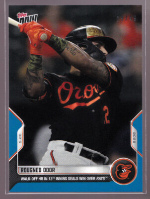 Rougned Odor Orioles Walk-Of Rays 2022 Topps NOW #208 Blue Parallel 19/49