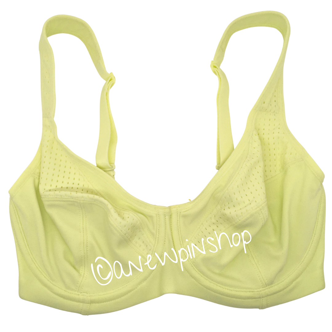 M&S Ladies Bra Sports Yellow High Impact Underwired Goodmove BNWT Marks