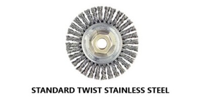 4 STANDARD TWIST S.S. WEILER BRUSHES ITEM NO. 6508-314(FT)