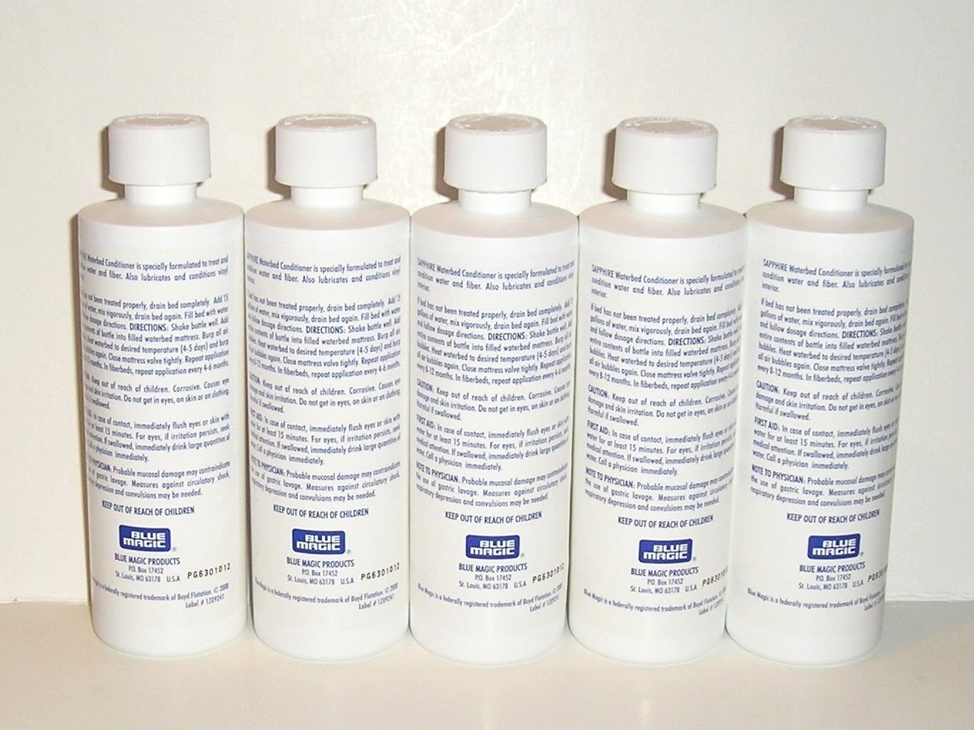 (5) Blue Magic 8 oz. Sapphire Waterbed Conditioner Save Priority Mail eBay
