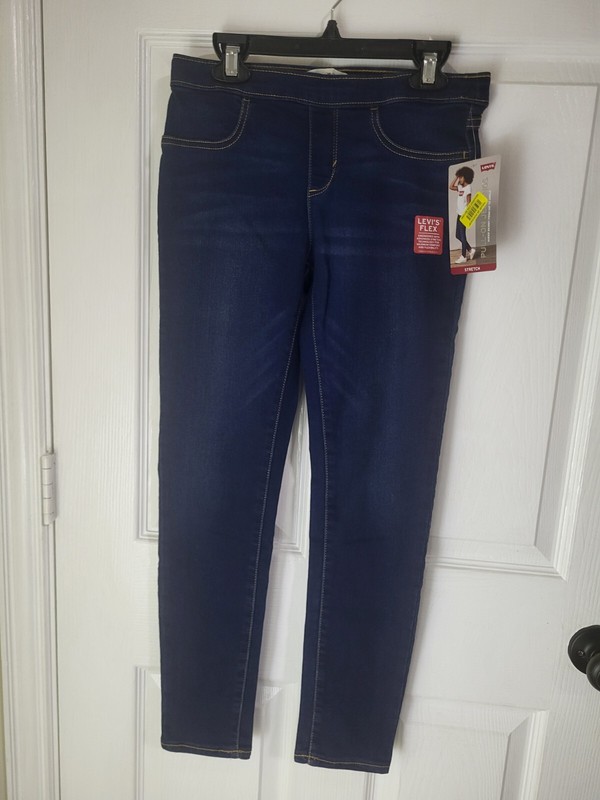 Levi's Girls Pull on Jeggings Dark-Wash 12