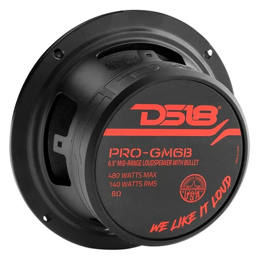 4x DS18 PRO-GM6B 6.5" Midrange Bullet Speakers 4x PRO-TWX1 Super Tweeters - Image 2 of 4