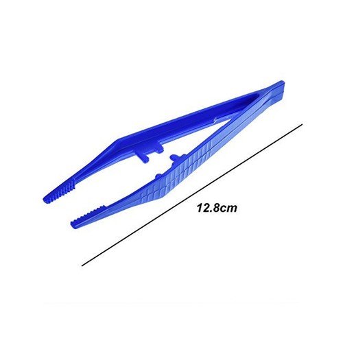 10pcs Disposable Medical Tweezers Small Plastic Tweezers For Lab Clinic