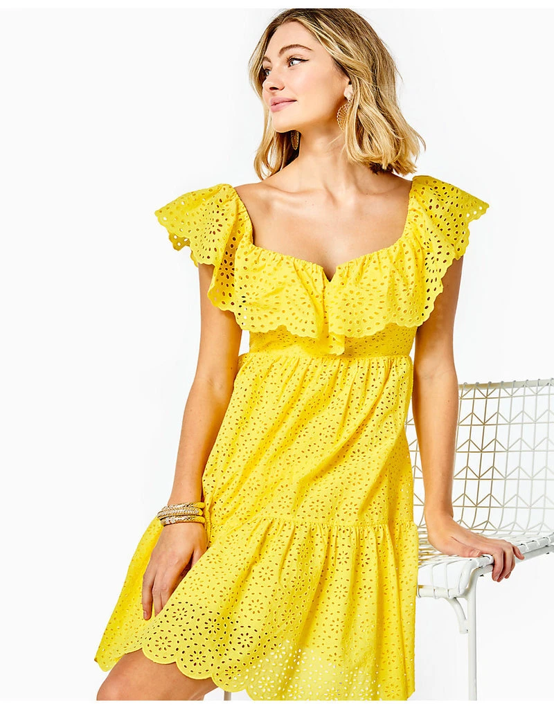Lilly pulitzer hotsell yellow dress