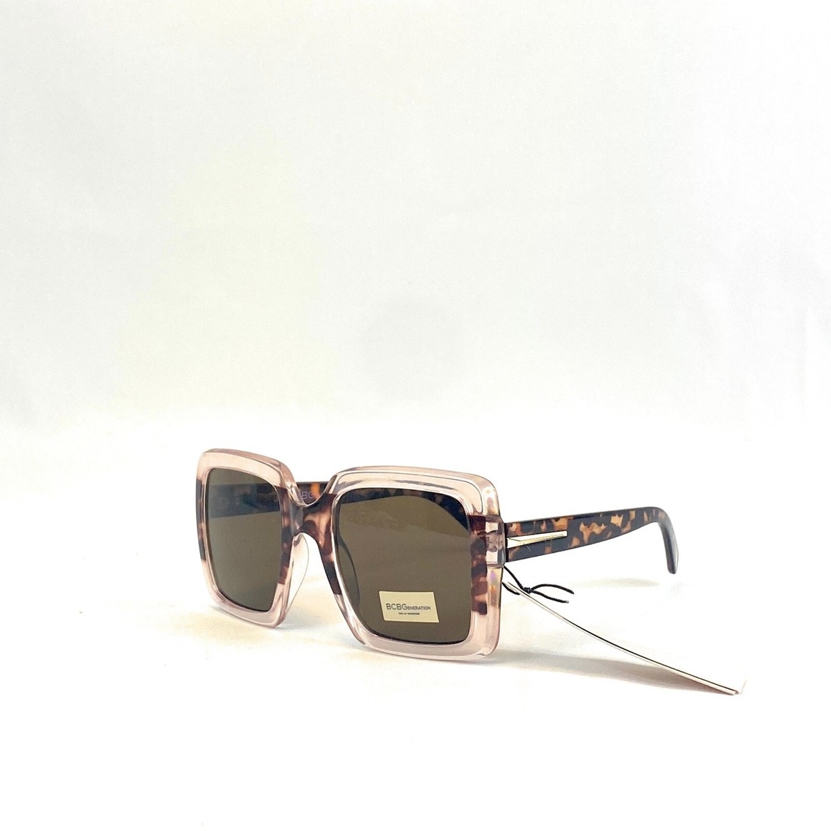BCBG Square Tortoise Shell Square Sunglasses NWT 