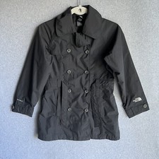 Girls The North Face Hyvent Black Rain Jacket Size Medium 10/12