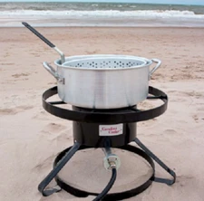 Carolina Cooker Aluminum Pot with Strainer 10 Quart