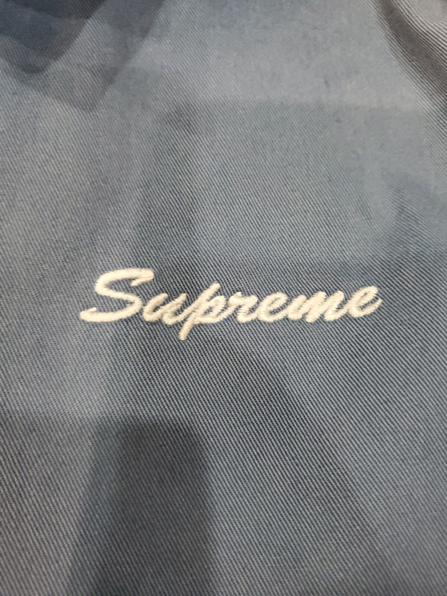 ULTRA RARE SUPREME PLAYBOY FW2016 LIGHT BLUE WORK JACKET ULTRA RARE SUPREME PLAYBOY FW2016 LIGHT BLUE WORK JACKET