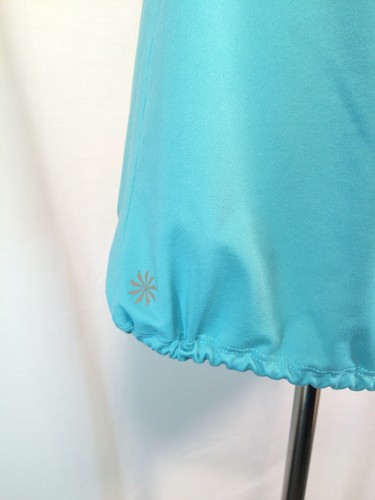Athleta Horizon Tank Top Aqua Bra Racerback Tie Waist Reflective Women's Size S - Picture 8 of 11