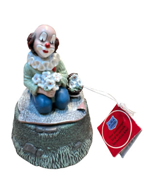 Gilde Clown Music Box  Comedy Collection Germany With Original Tag Works