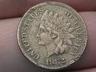 1882 Indian Head Cent Penny- XF Details