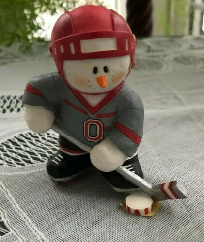 SARAH'S ATTIC - SNOWONDERS - SPORTS THEME - HAT TRICK OHIO STATE HOCKEY - Picture 1 of 1