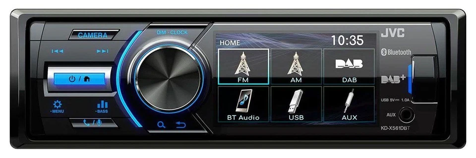 JVC KD-X561DBT MP3-Autoradio mit Bluetooth DAB USB iPod AUX-IN