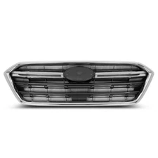 Fit For 2018-2019 Subaru Outback Front Bumper Upper Grille Assembly Black Chrome