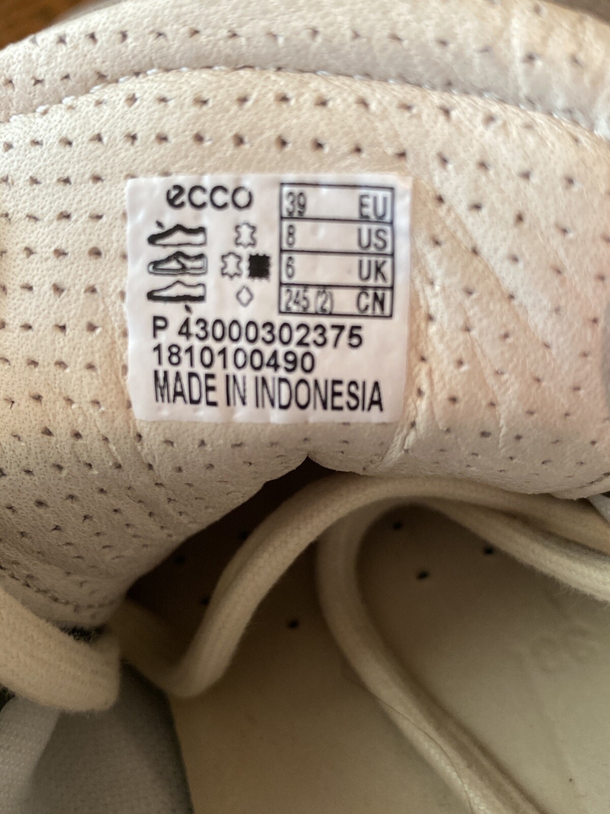 ECCO 38 Size 77.5 Warm Grey Leather Women's Sneakers BRAND NEW eBay