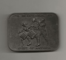 VINTAGE 1776-1976 BICENTENNIAL SPIRIT OF AMERICA BELT BUCKLE