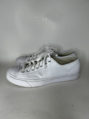 Converse Jack Purcell OX White Leather Low Top Sneaker Shoe Mens
