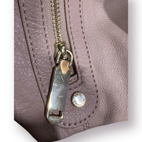 Bolso Hobo Retro Paul Costelloe Rosa Malva Cuero Genuino Grande - Imagen 9 de 9