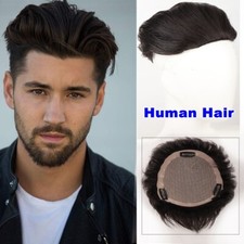 Men's Hairpieces Wigs Men Hair Replacement Head Block Toupee for Men