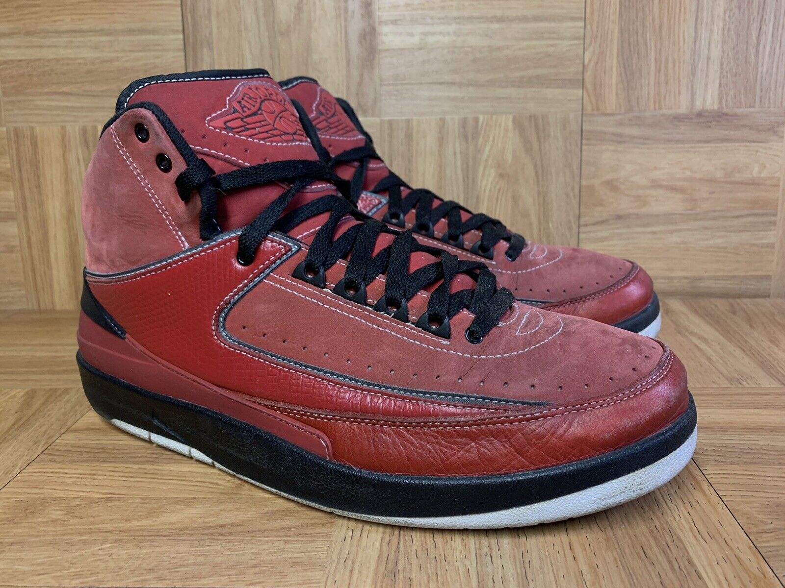 VNTG🔥 Nike Air Jordan II 2 Retro QF Candy Pack Red Black White Sz 11 395709-601