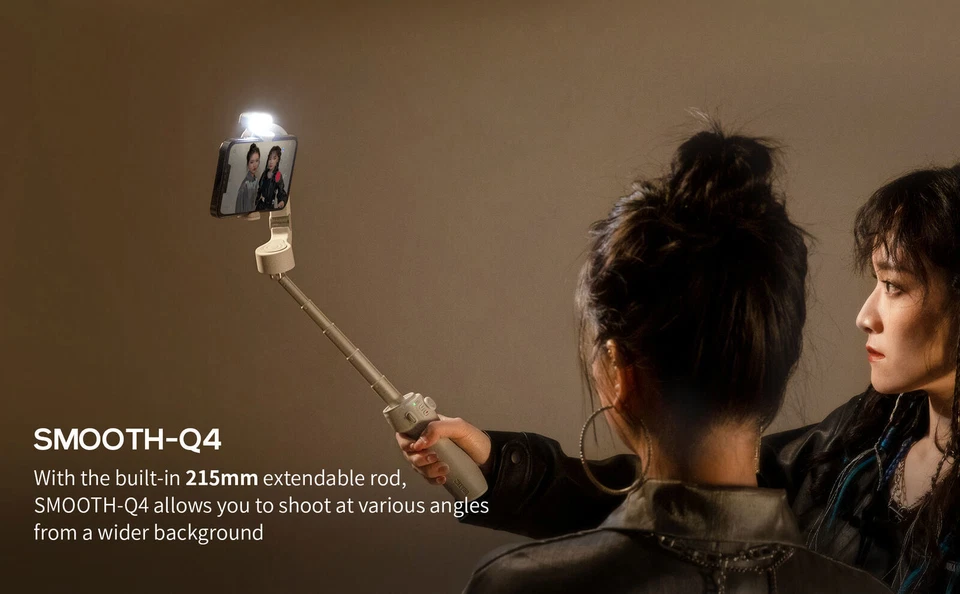 ZHIYUN SMOOTH Q4 Combo 3-Axis Smartphone Gimbal Stabilizer w/Megnetic Fill Light - Image 4 of 4