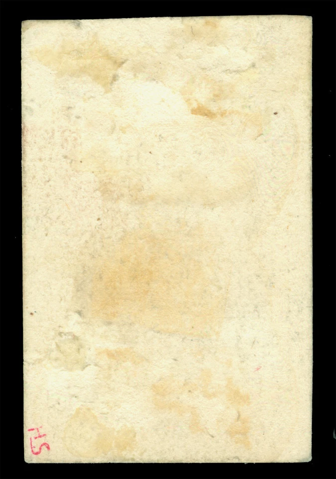 US 1873 OFFICIALS - State Depart. -Seward $5 grn Sc# O69 plate proof on card pp - Image 2 of 2