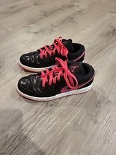 NIKE Air Jordan 1 Low GS Shoes Sneaker KIDS 6Y Black Pink AJ1 554723-008