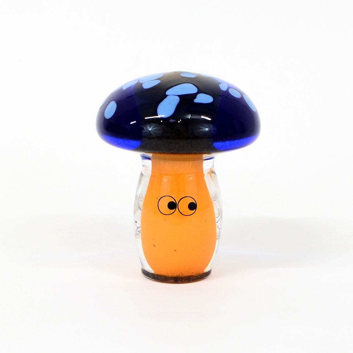Studio Arhoj Crystal Blob Figurine Glass Object Blue Orange Studio Arhoj Crystal Blob Figurine Glass Object Blue Orange